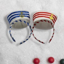 クリスマスイースターハロウィンネイビーヘッドバンドヘッドボタン装飾装飾品ユニセックスクリスマスパフォーマンスヘッドバンド