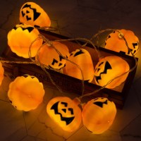 LED ハロウィン カボチャ ライト ストリング ゴースト フェスティバル ガーデン デコレーション ライト ホリデー ランタン USB バッテリー ボックス