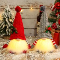 ライト付きニット帽、発光人形、クリスマスデコレーション、ルドルフ人形、クリスマスオーナメント、ドワーフ人形、卸売