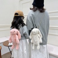 イミテーションラビットファーバッグ毛皮ぬいぐるみバッグウサギバッグチェーンレディースバッグシングルショルダークロスボディバックパック