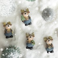 クリスマス装飾オーナメント樹脂リトルヘラジカホームポーチお祭り雰囲気レイアウトオフィスデスクトップ装飾