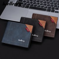 新しい RFID メンズショートウォレットレトロオープンマルチカードスロット財布男性用財布
