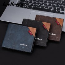 新しい RFID メンズショートウォレットレトロオープンマルチカードスロット財布男性用財布