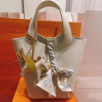 2024 新バケットバッグ本革レディースハンドバッグハイエンド大容量第一層牛革野菜バスケットバッグ女性のための