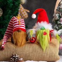 新しいクリスマス装飾ルドルフの装飾クリスマスドワーフ人形グリンチ緑の髪の装飾人形