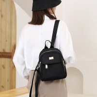 バッグ女性の新しい防水オックスフォード布バックパックカジュアルファッションミニナイロン布キャンバススモールバッグ