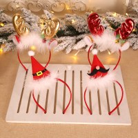 クリスマスデコレーション、ぬいぐるみの角、ベル、ヘッドバンド、ヘッドバンド、ヘッドバンド、子供のパーティーの衣装