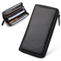 新しいメンズ財布ヨーロッパとアメリカの本革牛革小銭入れロングクラッチビジネスギフト小さなバッグ