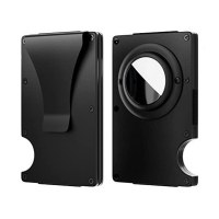 新しいトラッカーカードバッグエアタグ金属財布 RFID アルミ合金炭素繊維カードホルダーカードボックス