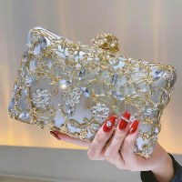 高級ゴールデンディナーバッグ、高級宴会バッグ、高級セレブスモールバッグ、ドレス花嫁介添人バッグ、ウェディングレディバッグ