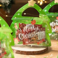 クリスマスキャンディクッキースナック密封袋クリスマスツリークリエイティブスタイルギフト包装袋ピンフルーツギフトバッグ