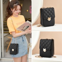 新しいシンプルなクロスボディ女性用携帯電話バッグ、ファッショナブルで 軽量 なショルダーバッグ、多用途の縦型小型バッグ