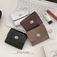 展開パターン PU レザー ニッチ デザイン レトロな多機能ツイスト ロック カード ホルダー シンプルな小銭入れが販売準備完了
