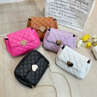 ハート型刺繍バッグ レディースバッグ レディース カジュアル 多用途 携帯電話バッグ ダイヤモンド ショルダーバッグ