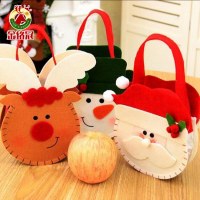 クリスマス装飾用品ギフトキャンディーバッグ子供のお祭り用品クリエイティブ漫画両面立体バッグ在庫あり