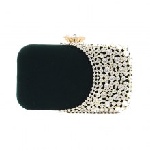 新しいベルベット合金ディナーバッグセレブ宴会クラッチチェーンレディースバッグ