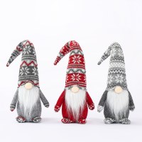 外国貿易の新しいクリスマス装飾用品、顔のない人形、ヨーロッパとアメリカのスタイルのウール老人ウィンドウ装飾バッチ