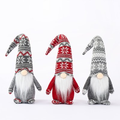 外国貿易の新しいクリスマス装飾用品、顔のない人形、ヨーロッパとアメリカのスタイルのウール老人ウィンドウ装飾バッチ