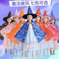 ハロウィーンハット子供用服の女の子魔女ドレスプロップ
