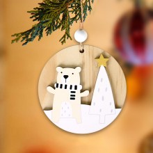 クリスマス木製工芸品クリスマスツリーパーティーホリデーデコレーション DIY ウッドチップ装飾レーザー彫刻ペンダント