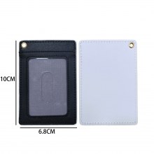 多機能クリエイティブシンプル通勤レザーキャンパスミールカードバスホルダーIDカードホルダー