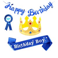 男の子 女の子 お誕生日おめでとう 男の子 ストラップ コサージュ バナー キングハット 誕生日パーティー