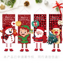 新しいクリスマス装飾足の長い漫画人形吊り旗吊り旗壁装飾