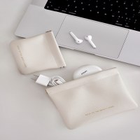 データケーブル収納袋、自動開閉有線イヤホンポータブルバッグ、電源充電器、化粧品口紅収納袋
