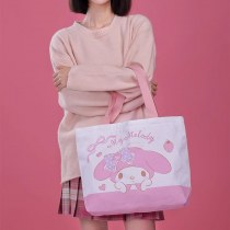 キャンバスバッグかわいい漫画の女の子のハート翡翠犬ハローキティキャンバスバッグ