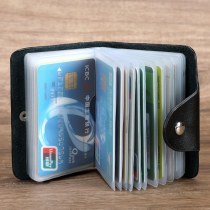 ファッショナブルなレディースレザーカードバッグメンズマルチカードスロット名刺ホルダービジネス銀行クレジットカードホルダー本革運転免許証
