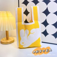 ニットショルダーバッグ月餅包装ハンドバッグ大容量ギフトバッグ