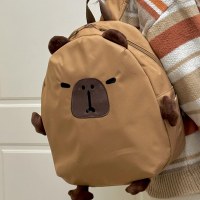 新しいカピバラバックパック大容量カピバラバックパック高校生バッグカジュアル多用途目立つバックパック
