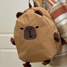 新しいカピバラバックパック大容量カピバラバックパック高校生バッグカジュアル多用途目立つバックパック