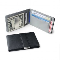 クロスパターンショートメンズドルクリップステンレススチール 財布 メンズクレジットカードIDバッグヨーロッパとアメリカのメンズバッグ