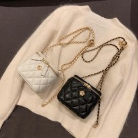 新しいカメリア ダイヤモンド チェーン ボックス スモール バッグ レディース 夏ミニ ショルダー メッセンジャー バッグ