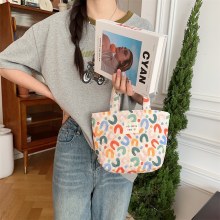 ハンドバッグかわいい漫画アニメランチバッグソフトハンドバッグ通勤整理バッグ