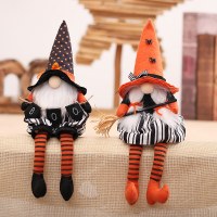 ハロウィーンの装飾的な長い顔のない人形人形ドワーフクリエイティブシッティング姿勢人形会場レイアウト小道具