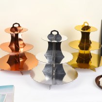 子供の誕生日デザートテーブルデコレーションウェディングパーティー用品デコレーション使い捨て紙ケーキスタンド