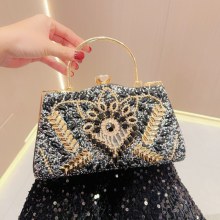 新しいパーティーレディバンケットバッグダイヤモンドがちりばめられたハンドバッグレディース結婚式宴会ハンドバッグワンショルダークロスボディディナーバッグ