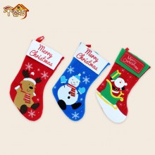 クリスマス装飾ソックスクリスマス新しいサンタクロースペンダントクリスマス装飾ペンダントソックス刺繍クリスマスソックス