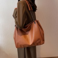 大容量通勤大型バッグレディース秋新作ファッショントートバッグ高級スタイルチェーンクロスボディバッグ