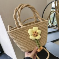 新 2024 わら織りバッグ通勤ショルダー夏織ハンドバッグクロスボディバッグ カメラ 電話ビーチ