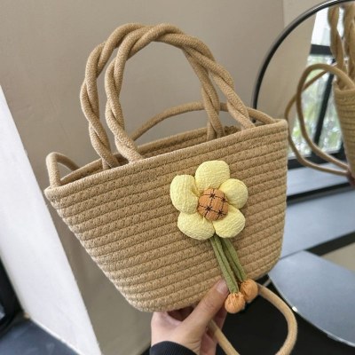 新 2024 わら織りバッグ通勤ショルダー夏織ハンドバッグクロスボディバッグ カメラ 電話ビーチ