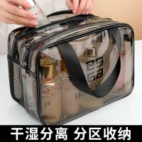 男性と女性のための化粧品バッグ旅行大容量ポータブル防水トイレタリー化粧品バッグ