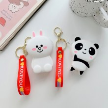 漫画小銭入れかわいいシリコンバッグ女性の財布コインバッグステッカー携帯電話ケースキーホルダー小さなバッグミニバッグ