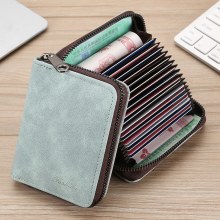 カードホルダー、男性用絶妙な高級運転免許証、女性用カードホルダー、コンパクト、超薄型、一体型、マルチカードスロット、大容量カードジャケット
