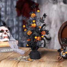ハロウィーンの装飾黒いホラーカボチャメープル葉の装飾的な木の装飾装置家具パーティーの装飾