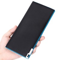 メンズ長財布電子商取引卸売韓国スタイル財布コントラストカラースーツバッグ財布マルチカードスロットドルクリップ