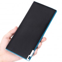 メンズ長 財布 電子商取引卸売韓国スタイル 財布 コントラストカラースーツバッグ 財布 マルチカードスロットドルクリップ