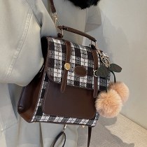バックルレディースバックパックレディースファッションクロスボディバッグインニッチ学生ショルダーハンドバッグ